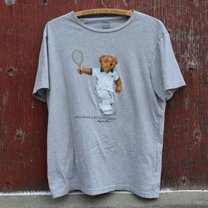 Polo Bear by Ralph Lauren Grey Tennis Tshirt